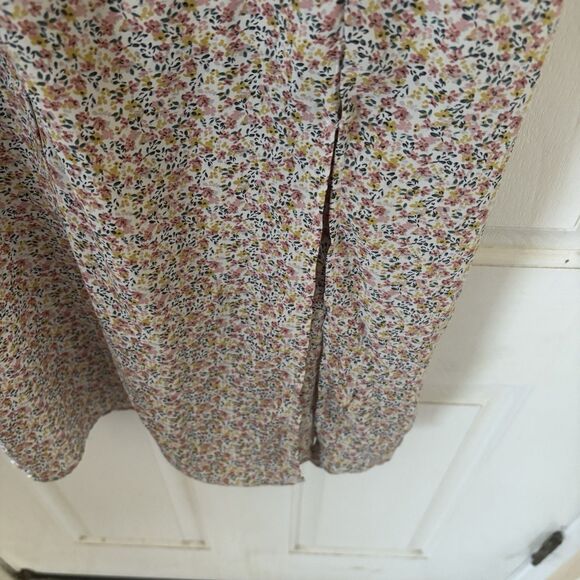 Dainty Floral Womens Midi Dress Size S Regency Romantic Bohemian Hippie Coastal - Picture 7 of 11